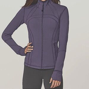 Lululemon deep purple define full zip jacket size 6